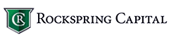 Logo of Rockspring Capital with stylized text.