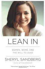 Cover of the book 'Lean In' by Sheryl Sandberg.