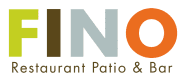 Logo for FINO Restaurant Patio & Bar with modern typography.