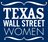 Texas Wall Street Women logo with stars and bold text.
