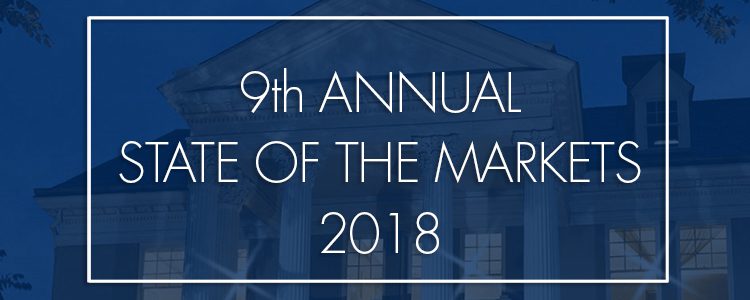 Banner for the 9th Annual State of the Market event in 2018.