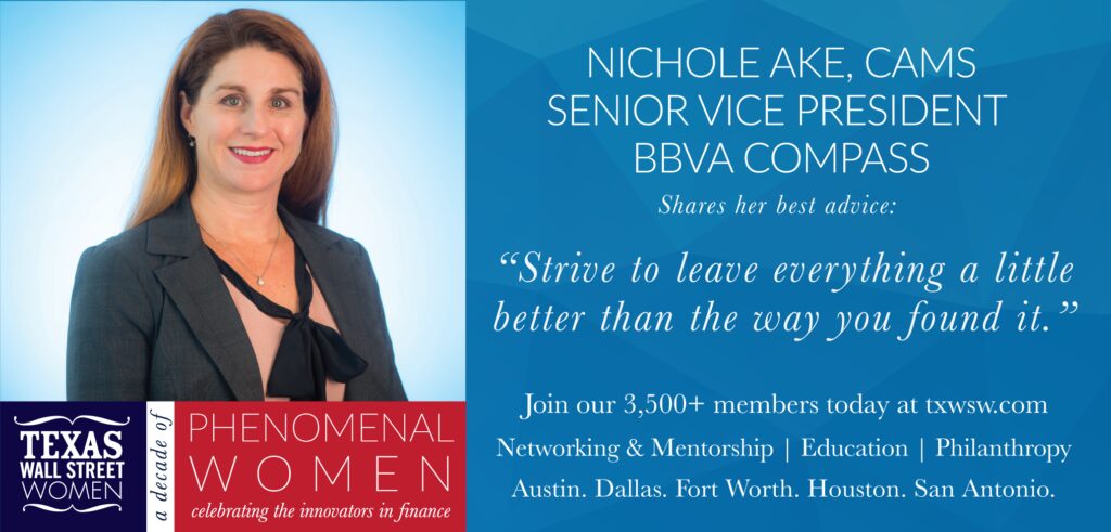 Inspirational quote from Nichole Akins, VP at BVBA Company, empowering women to leave a positive impact.