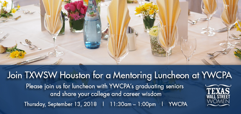 TXWSW, Houston, YWCPA Houston, mentorship