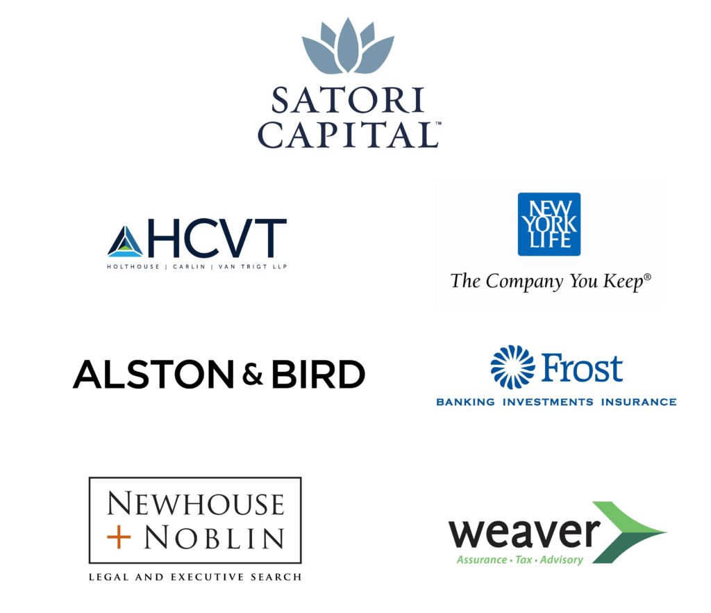 Logos of various professional firms and investment companies.