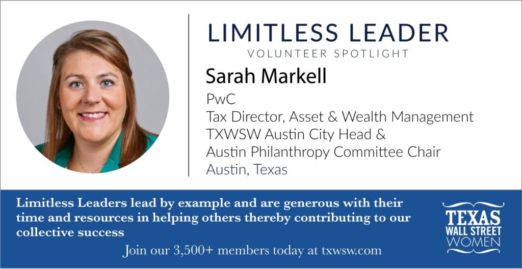 Professional headshot of Sarah Markell, Tax Director at PwC.