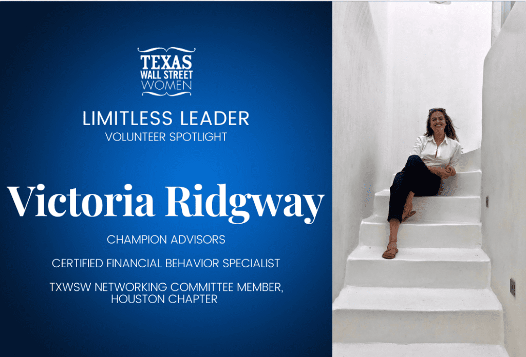Victoria Ridgway featured as a Limitless Leader volunteer spotlight.