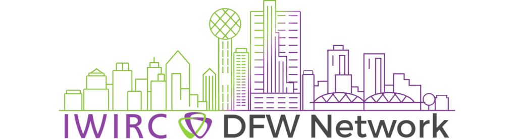 Colorful DFW skyline with a vibrant gradient design.