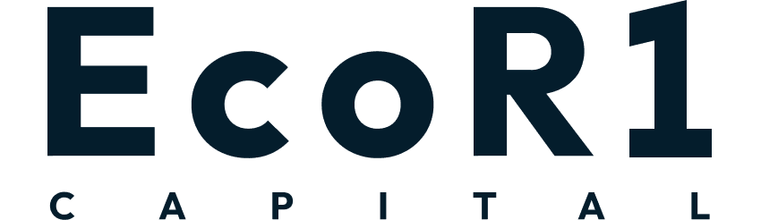 Logo of EcoR1 Capital in bold black letters.