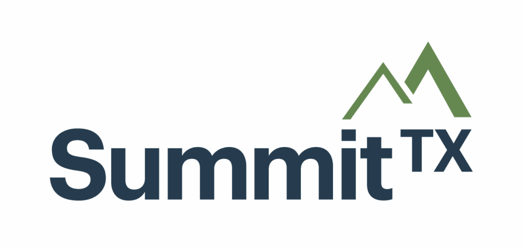 Summit TX logo with mountain design.