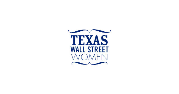 Texas Wall Street Women logo on black background.